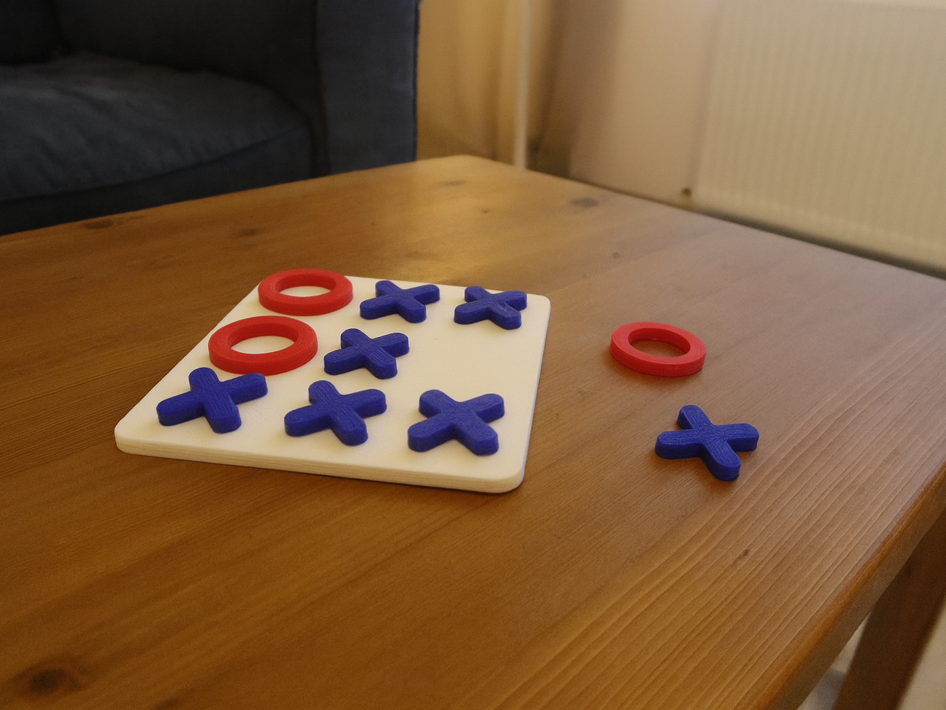 Custom 3D Printed Tic-Tac-Toe Game