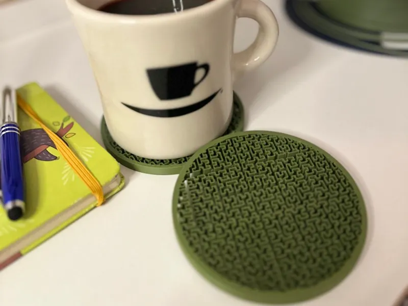 Roman Tetris Maze Inspired 3d Drinks Coaster