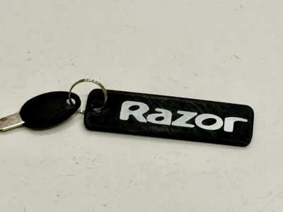 Razor Keytag/Keychain (No Ams needed)