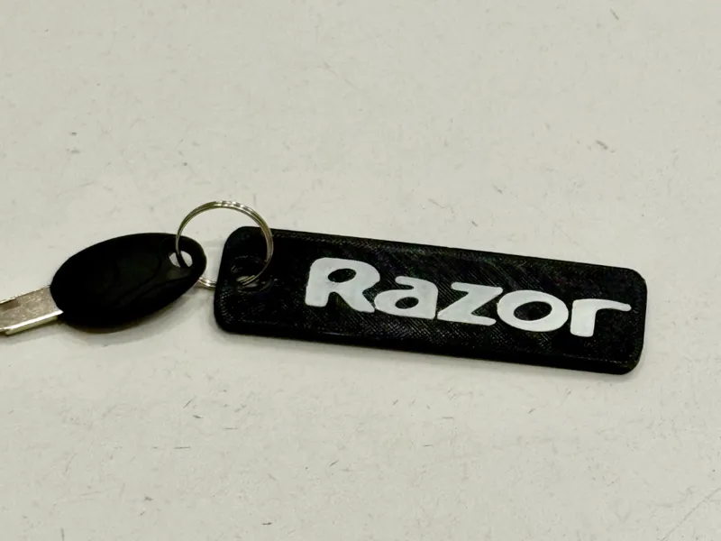 Razor Keytag/Keychain (No Ams needed)