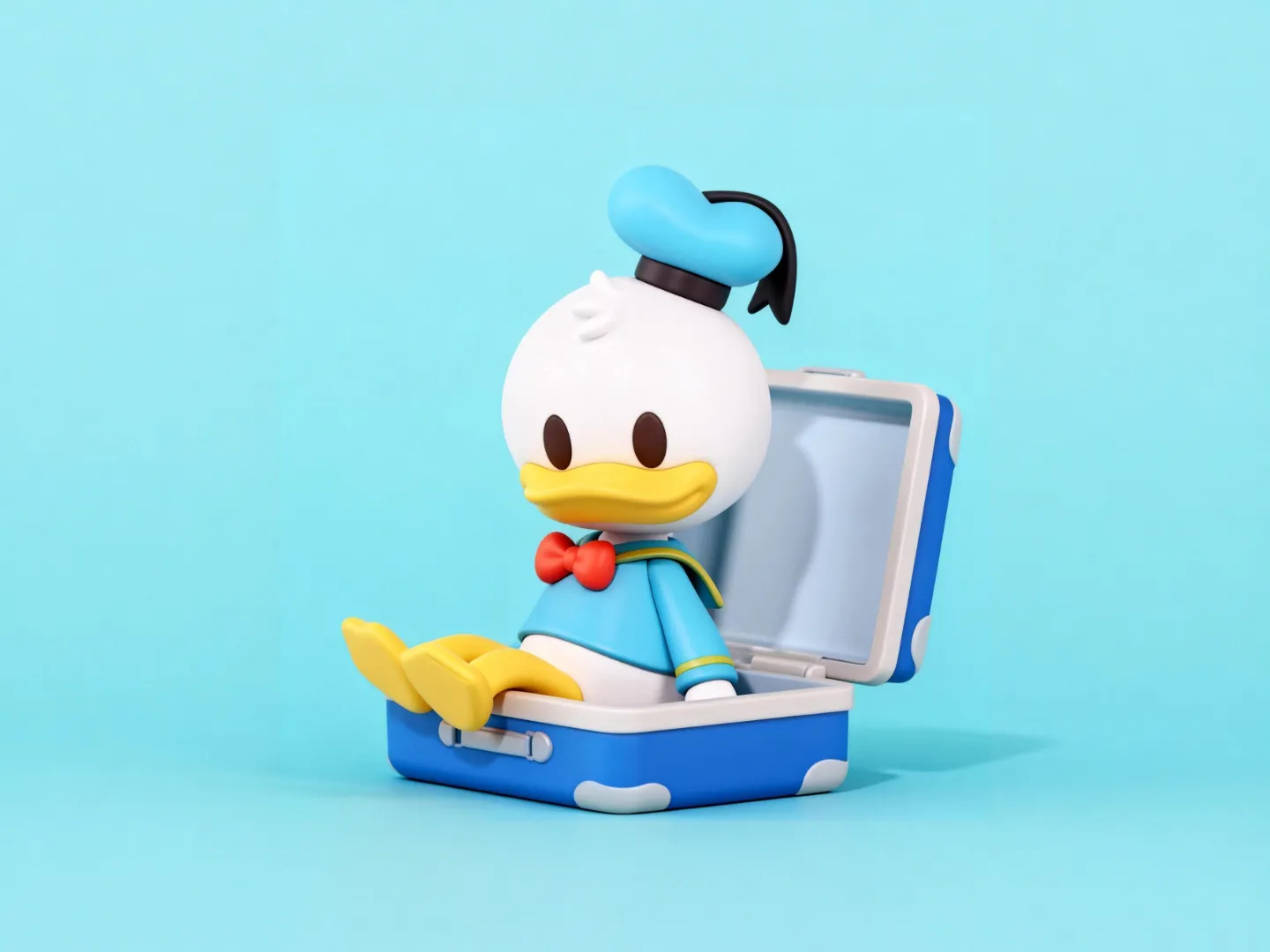 Donald Duck Travel Special Edition - Mickey Mouse Clubhouse Disney collectible figurine - children's coloring toy