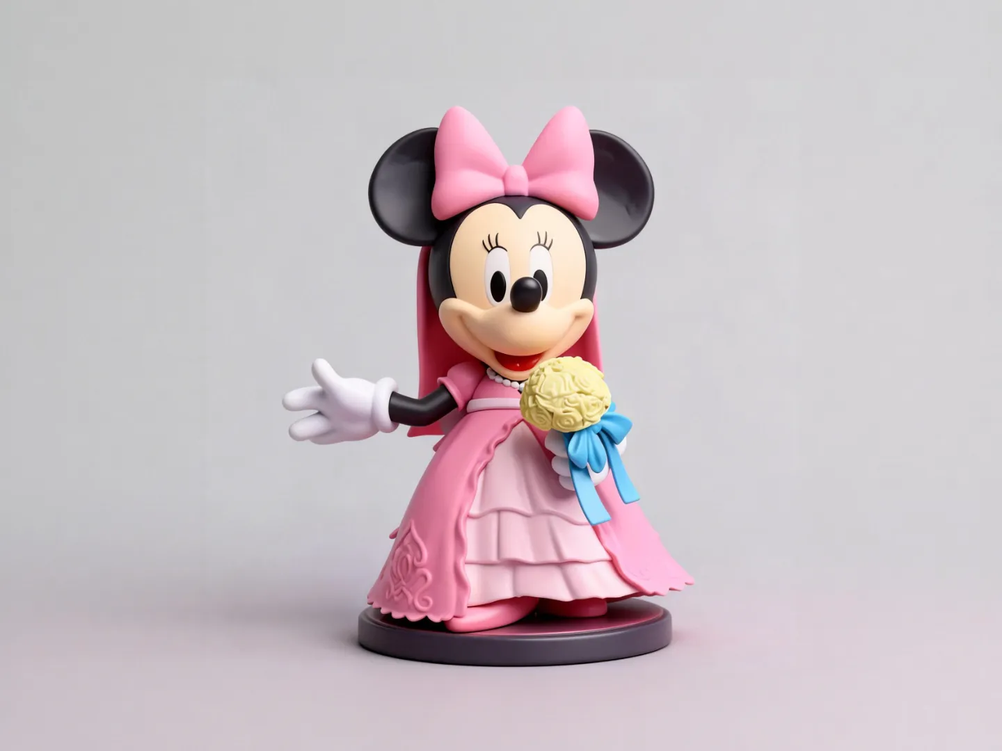 Minnie Mouse Wedding Edition - Mickey Mouse Clubhouse Disney collectible figurine - children's coloring toy