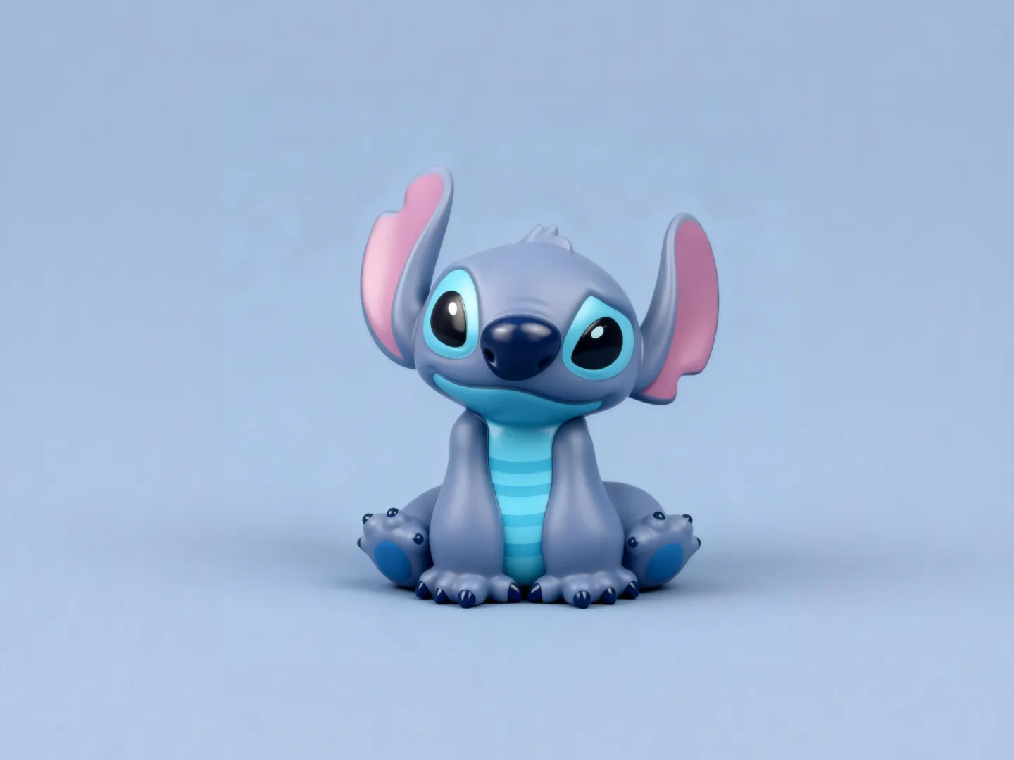 Sitting Stitch - Lilo & Stitch Angel Stitch Anime Figure - Children's Coloring Toy