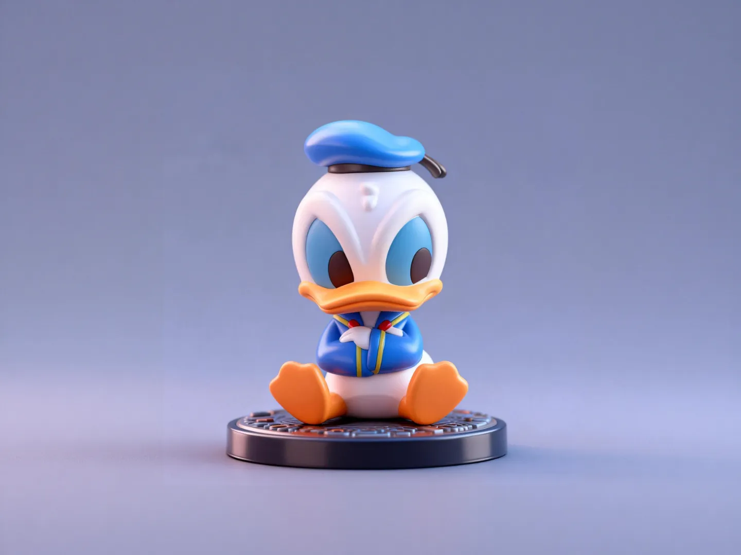 Angry Donald Duck - Mickey Mouse Clubhouse Disney Merchandise Figurine Ornament - Children's Coloring Toy