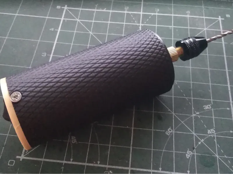 Mini drill made from a printer motor