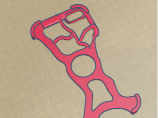 Iphone 8/se 2nd/3d gen skeleton case