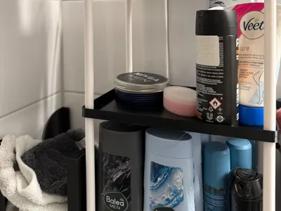 3cm longer poles for shelf