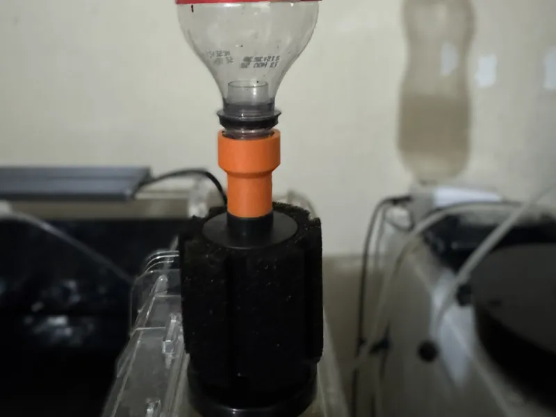 Bottle‑Based K1 Bio‑Reactor for Sponge Filters