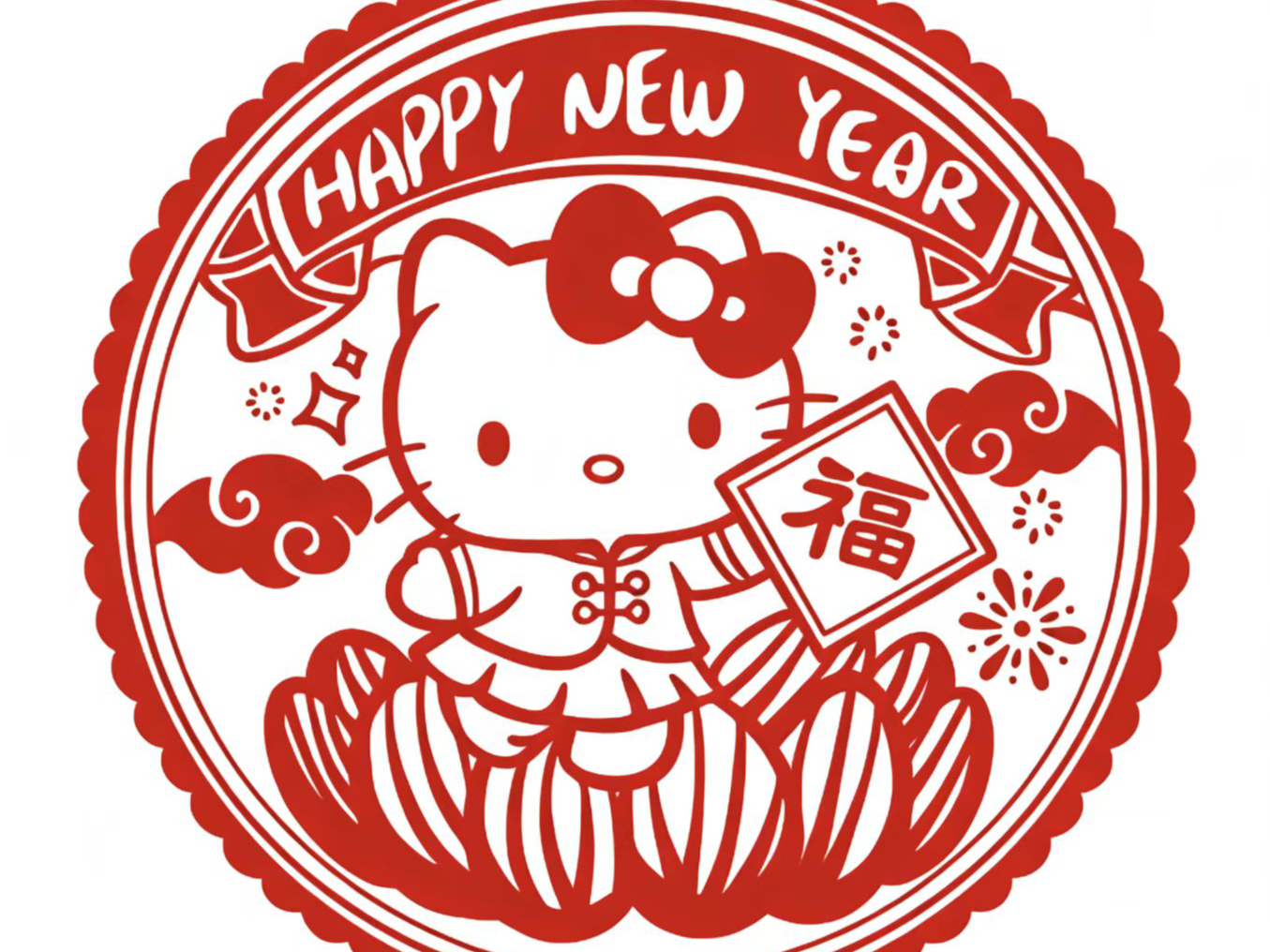 凯蒂猫窗花