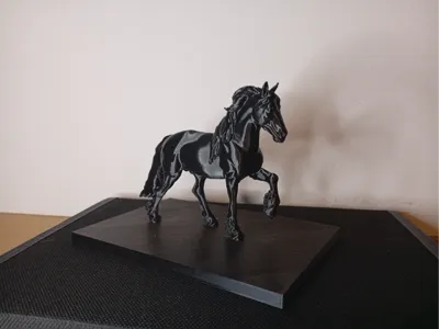 Friesian Horse, inspired by Breyer Horses