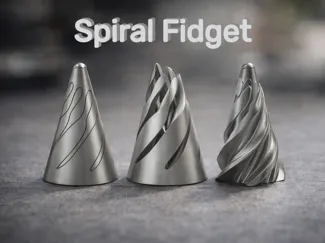Spiral fidget cone