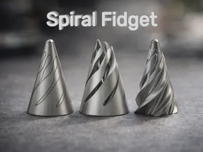 Spiral fidget cone