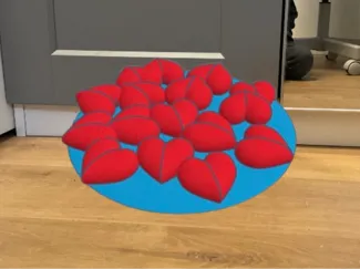 Plate of hearts 