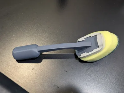 Solid Handle Scotch-Brite dish wand
