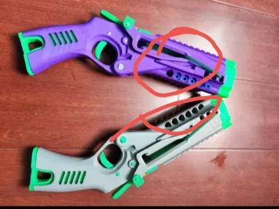 Pirate ship (optimized rubber band system) can be used as a snap pop launcher