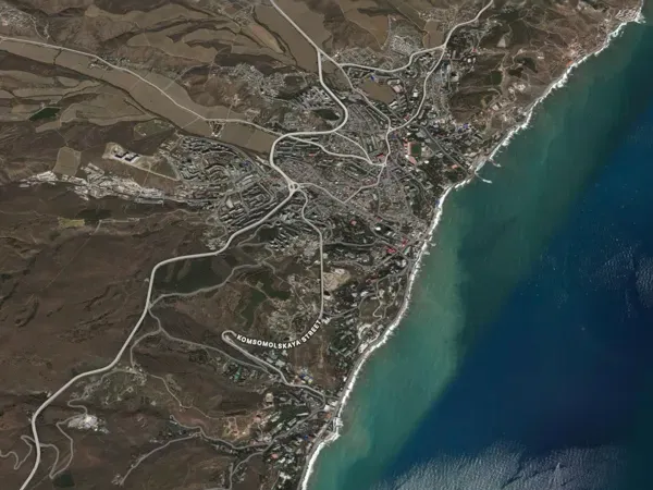 Alushta Topographic Map