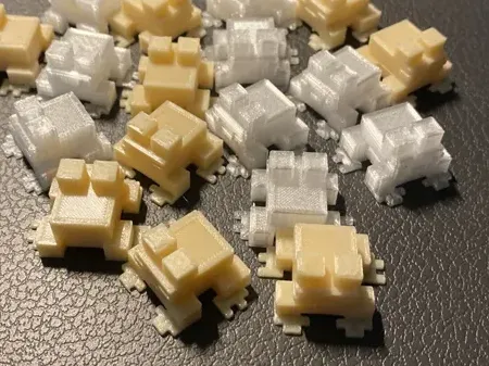 Minecraft frog keychain