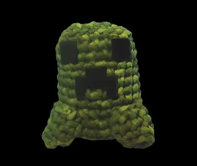 Crochet Creeper low-quality LiDAR 3d scan