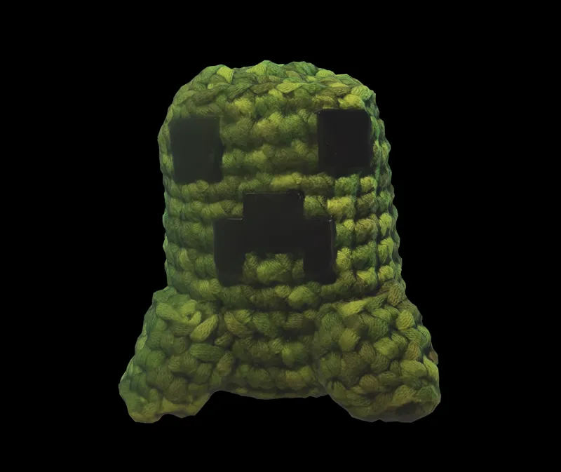 Crochet Creeper low-quality LiDAR 3d scan