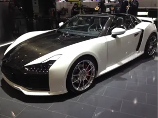 fictional white car
