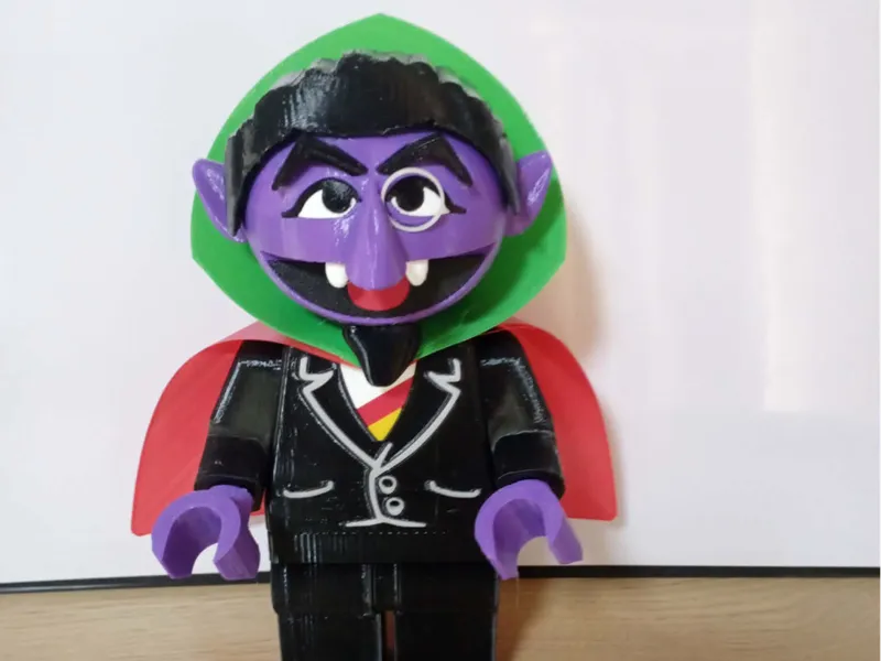 The Count Sesame Street Giant Minifig
