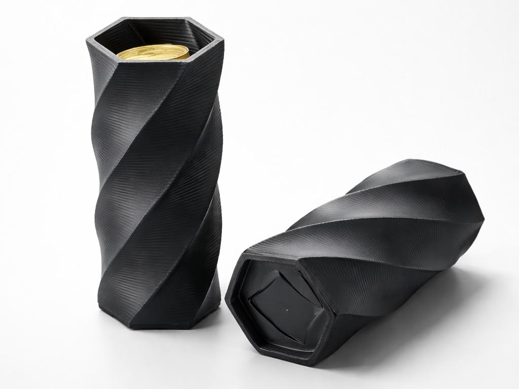 Sleek Twisted Hex MONEY Storage Container