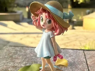 GK Beach Anya Spy x Family Figure Anime Exquisite Edition Viral Cartoon Model