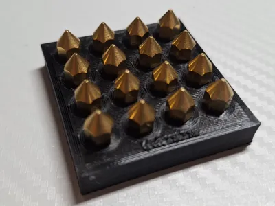 M6 3D Printer Nozzle Storage Case (Support Free)