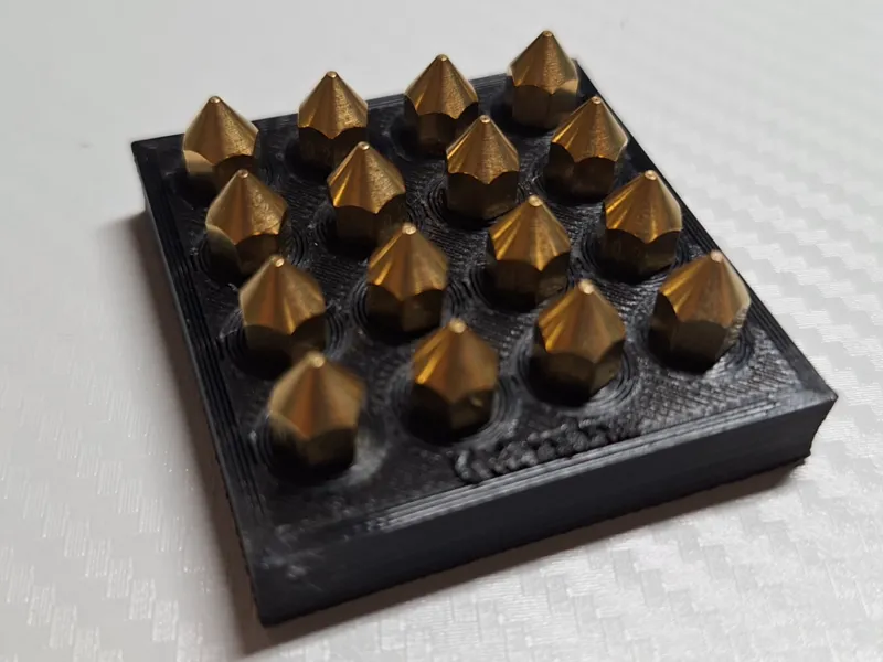 M6 3D Printer Nozzle Storage Case (Support Free)