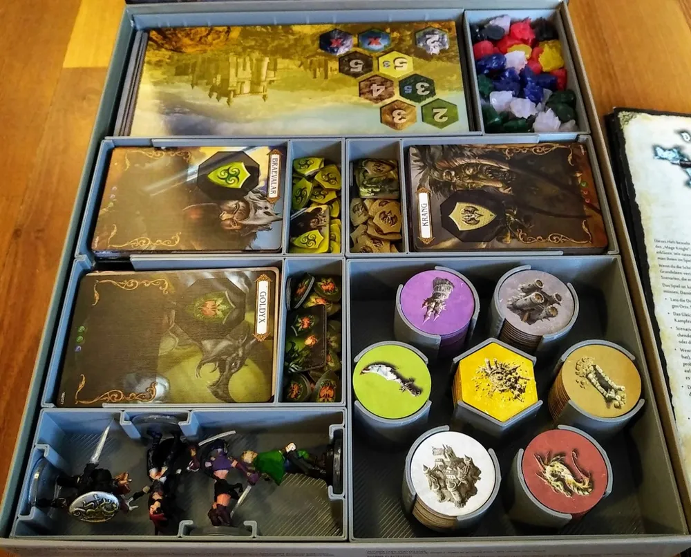 Magefee Box Mage Knight Ultimate Organizer (into smaller box) - Free 3D Print Model ...