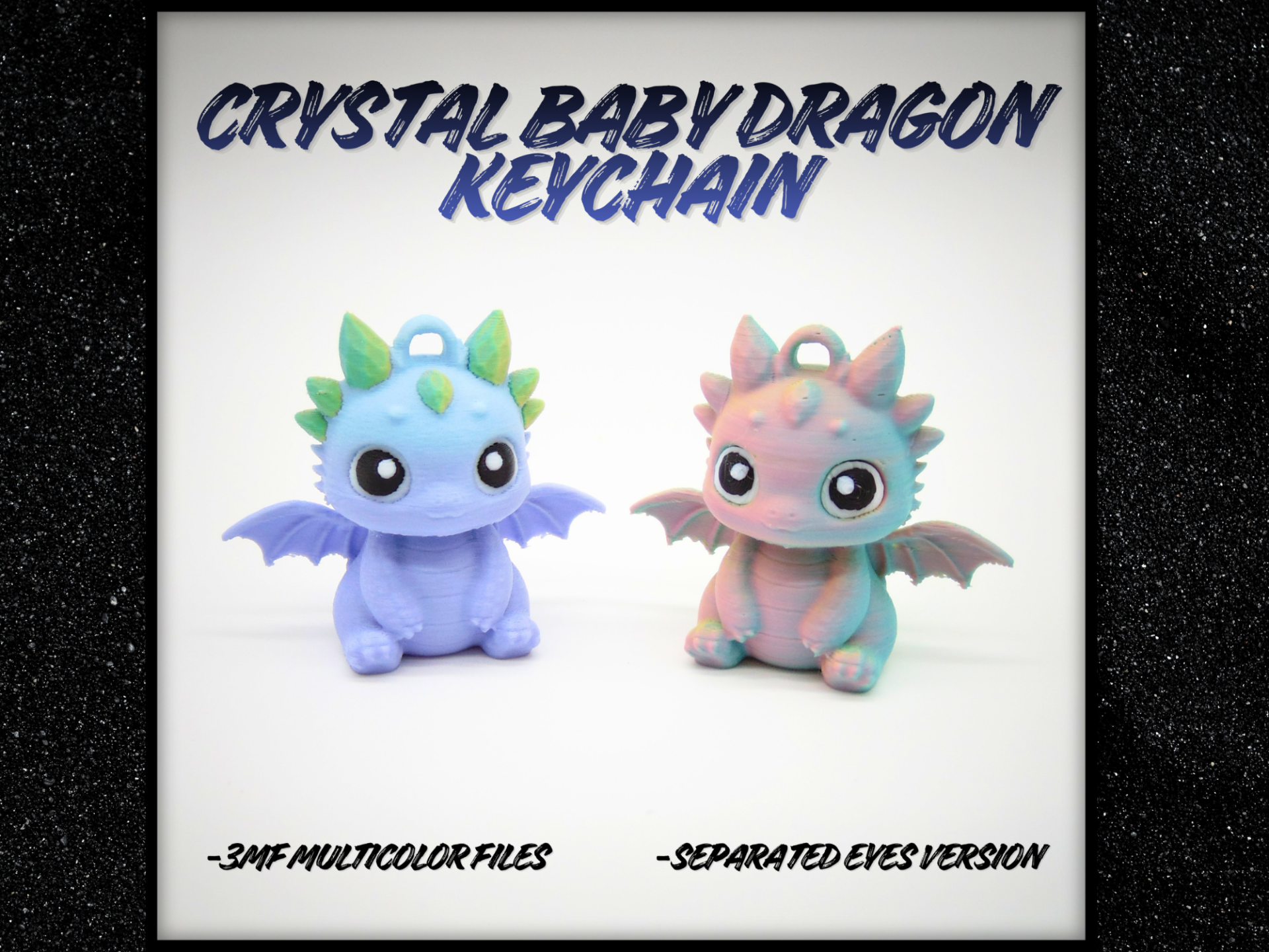 Crystal Baby Dragon Keychain