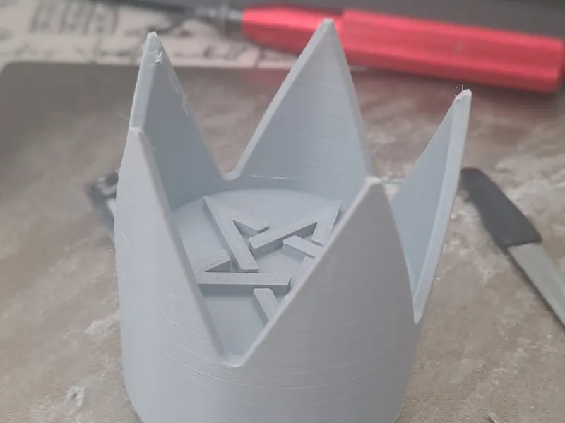 Small headset crown