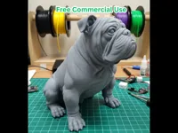 Statuette de bulldog assis — photo 1