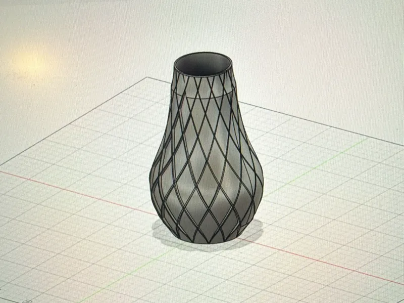 vaso 3d sottile