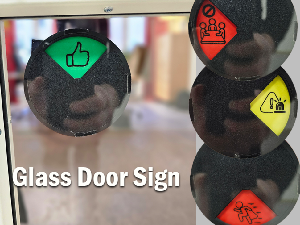 Glass Door Sign