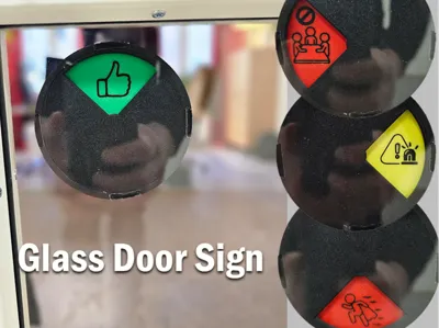 Glass Door Sign