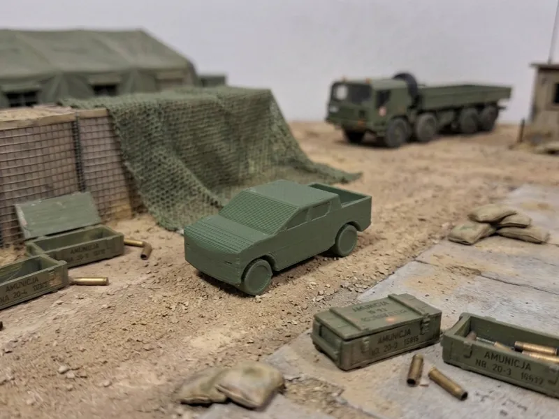 Ford Ranger – Low-Poly Military/Civilian Pickup
