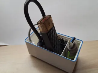 Gridfinity flash drive storage