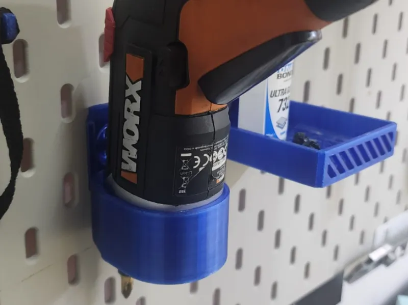 Ikea Skadis WORX WX255 cordless screwdriver Box