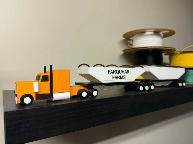 Semi with SuperB Grain Trailers
