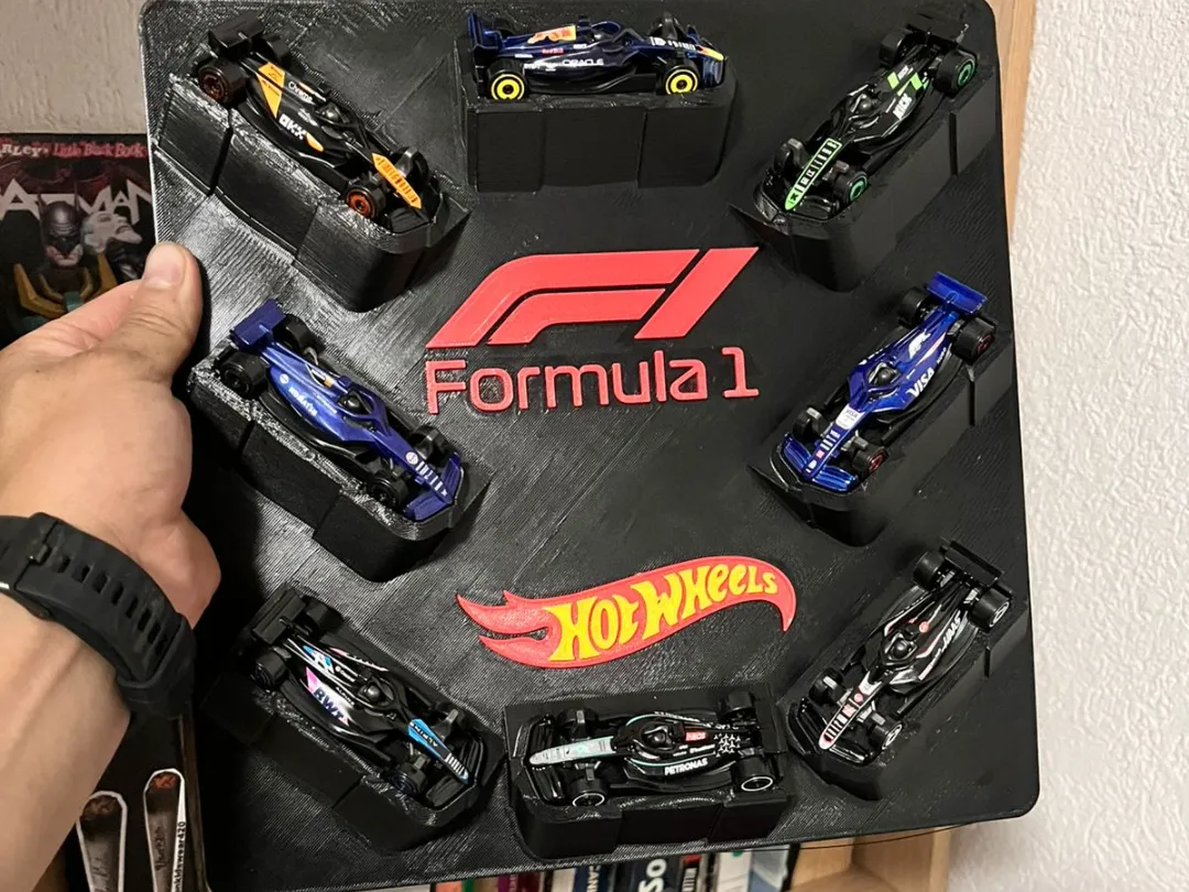 F1 Hot Wheels shelf - Free 3D Print Model - MakerWorld