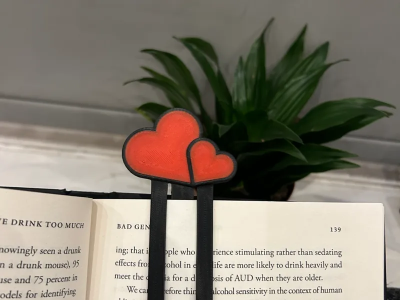 Heart Shaped Bookmark 