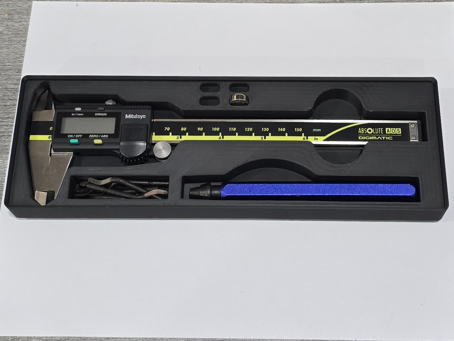 Gridfinity Caliper & Deburr Tool