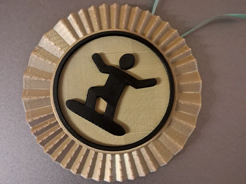 Snowboard medal