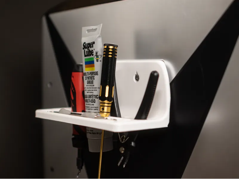 Qidi X-Max 3 tool tray that uses a screw in mount