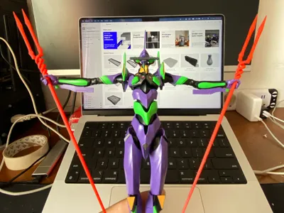 Neon Genesis Evangelion EVA Spear of Longinus YOLOPARK Unit-01 scale