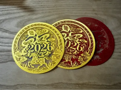 Year of the Horse 'Fu' Magnet