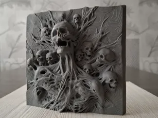 Eternal Lament - Relief Sculpture