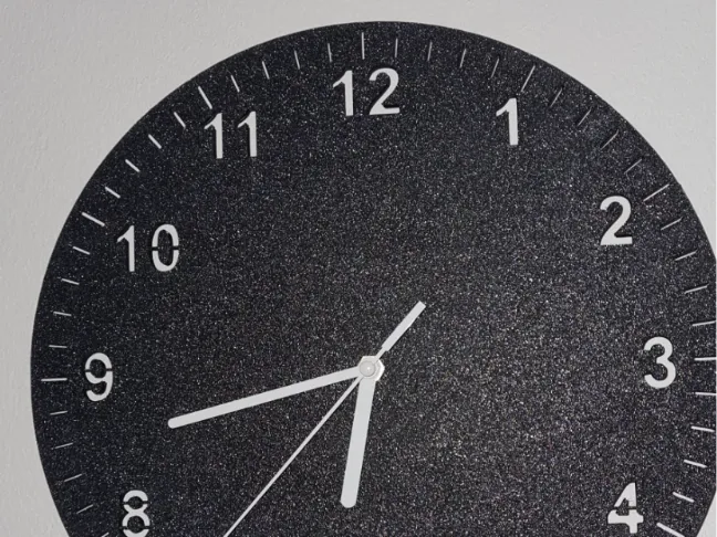 Large clock face