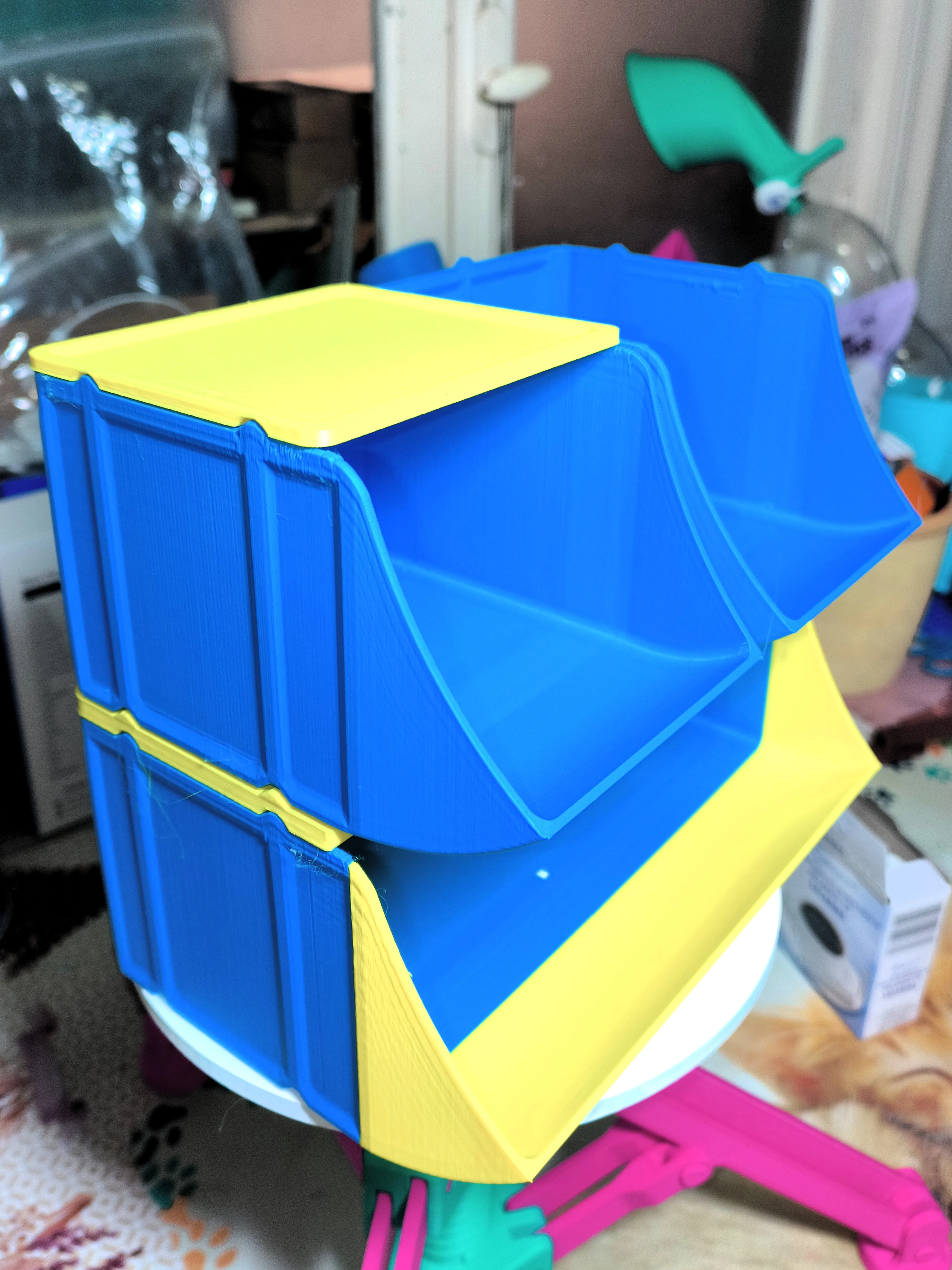 Stackable Storage Containers 14x11/14x21cm - Free 3D Print Model ...